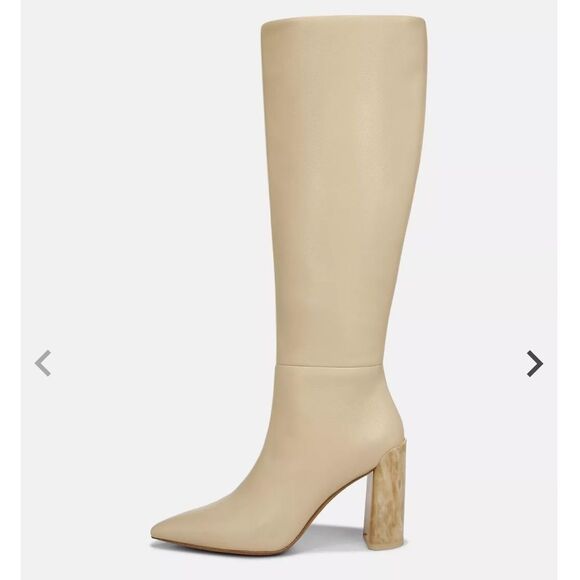 Vince cream Pilar knee high leather boots - Picture 2 of 8
